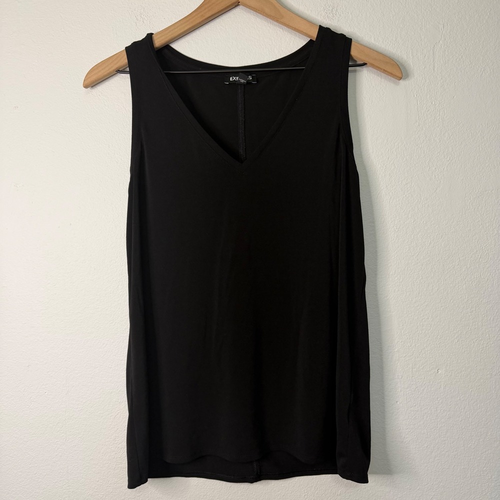 Express - V Neck Sleeveless Blouse Classic Workwear Basics Size Small